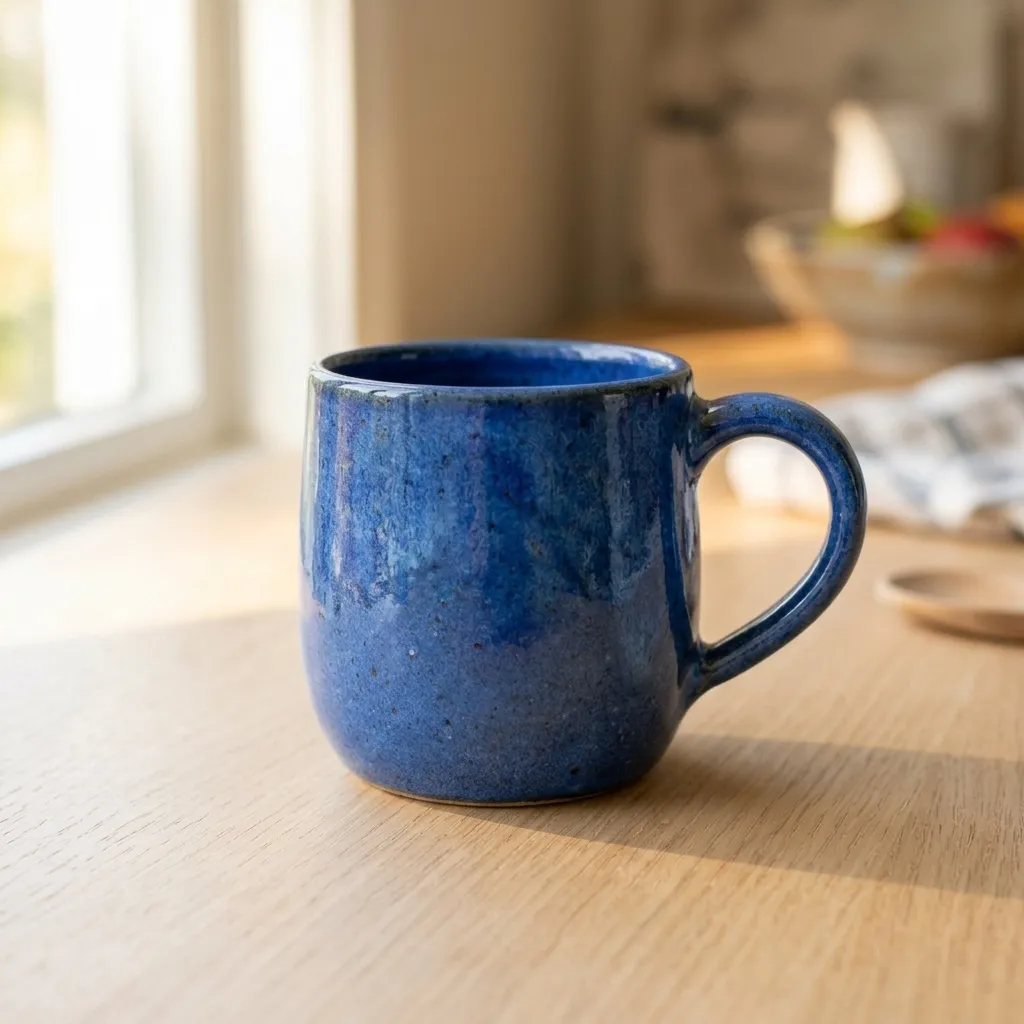 Esempio: nuovo sfondo creato dall'AI di Flittar dalla foto di partenza (la foto dell'esempio precedente) e dall'indicazione «tavolo in legno chiaro in una cucina luminosa». (Dopo)